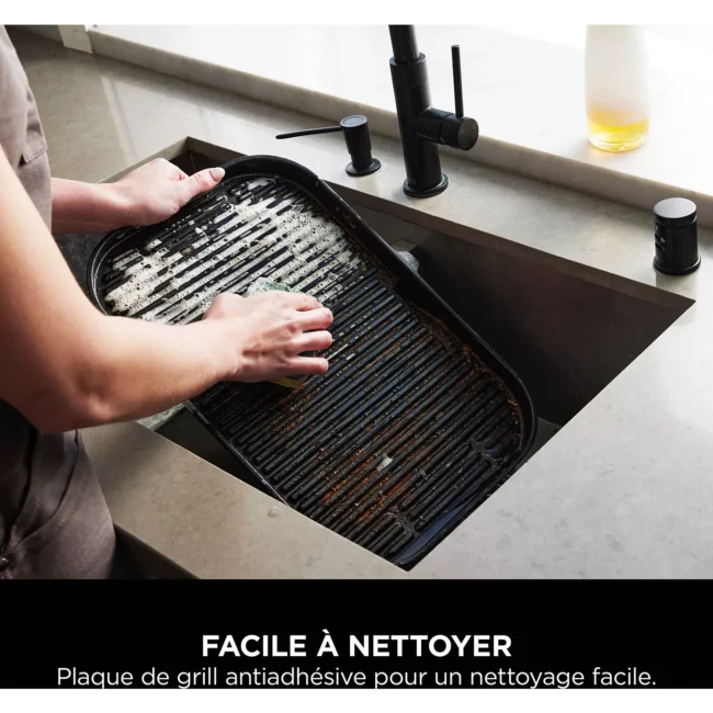 Barbecue électrique NINJA OG901EU Woodfire pro connect à poser, 44.5x26.5 cm