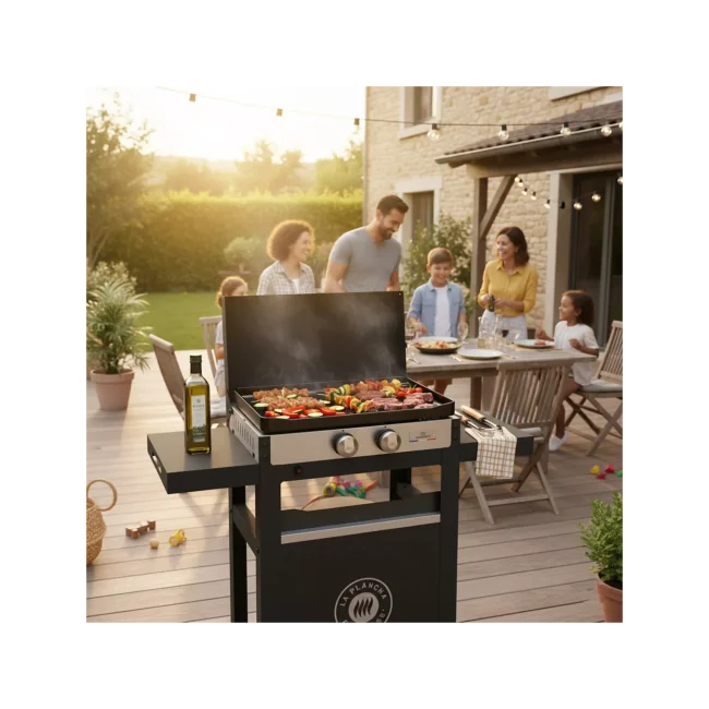 Plancha gaz LE MARQUIER FRANCAISE 250 GAZ DUO