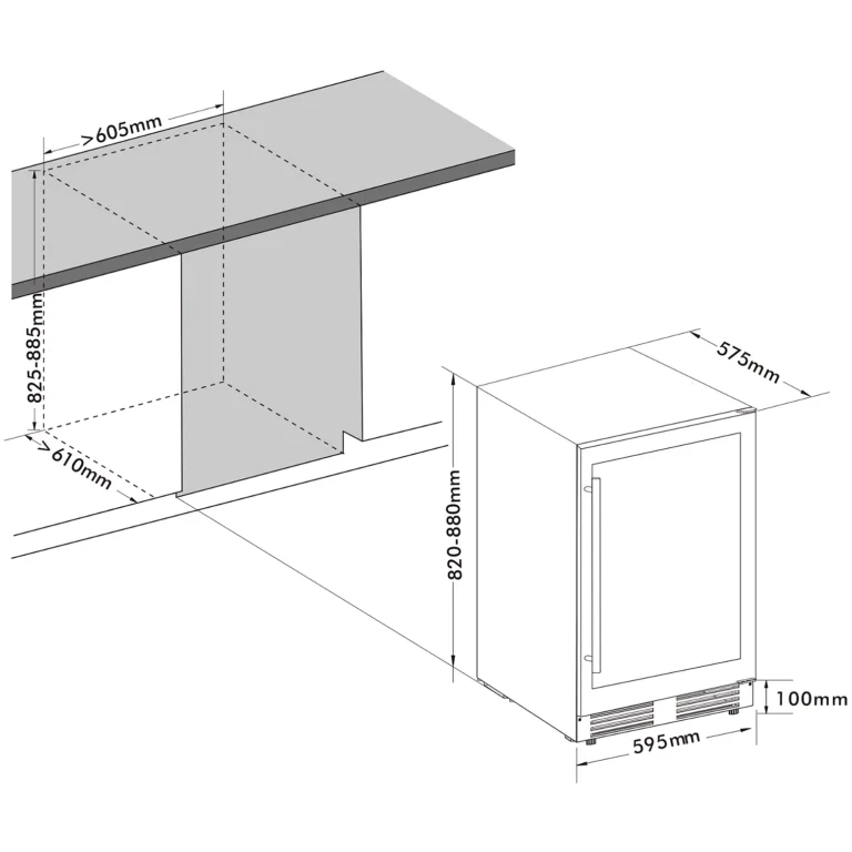 Réfrigérateur pro FRIGELUX d'extérieur RETT136A