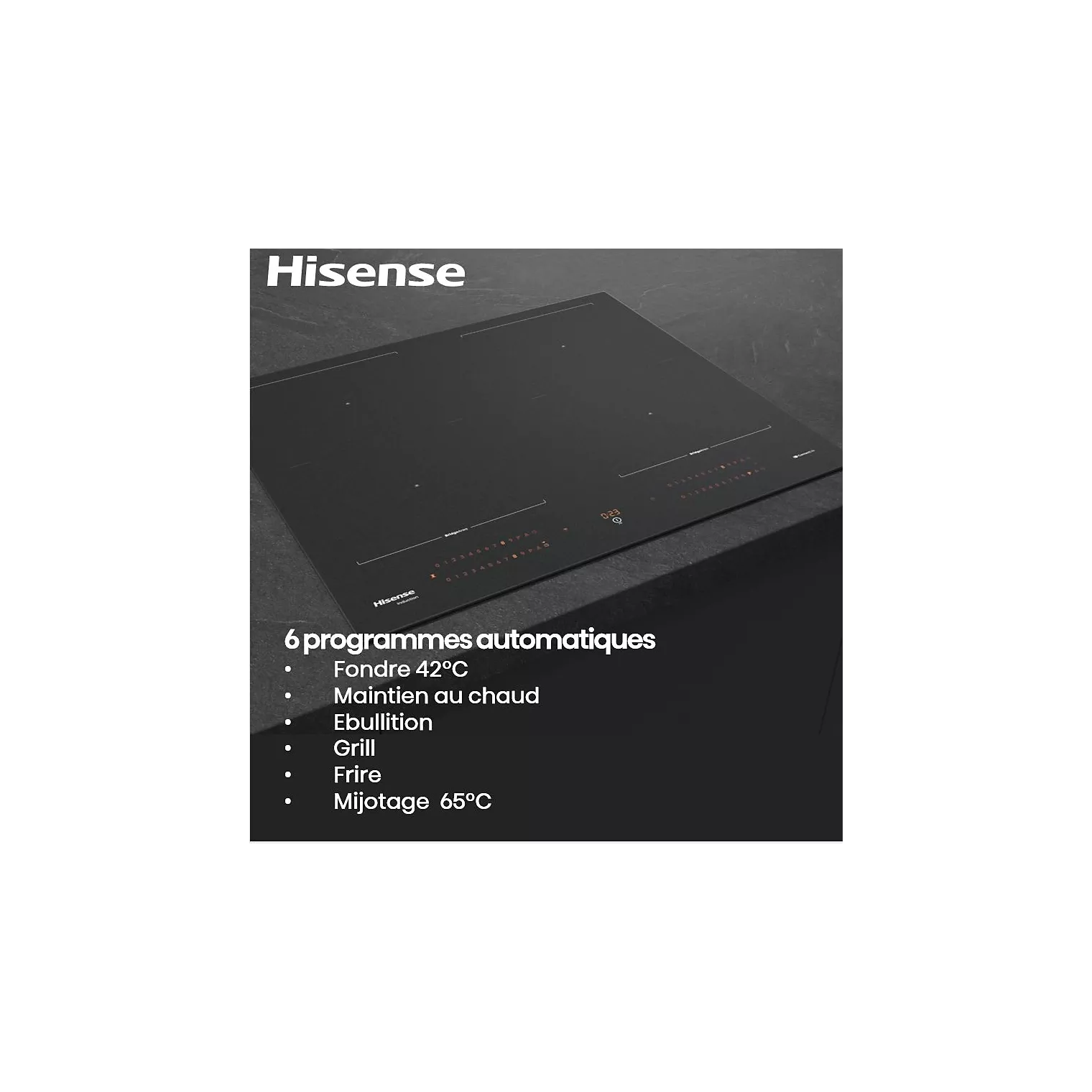 Plaque induction HISENSE HI6443SRWF InfiniteMattGlass - Image 4
