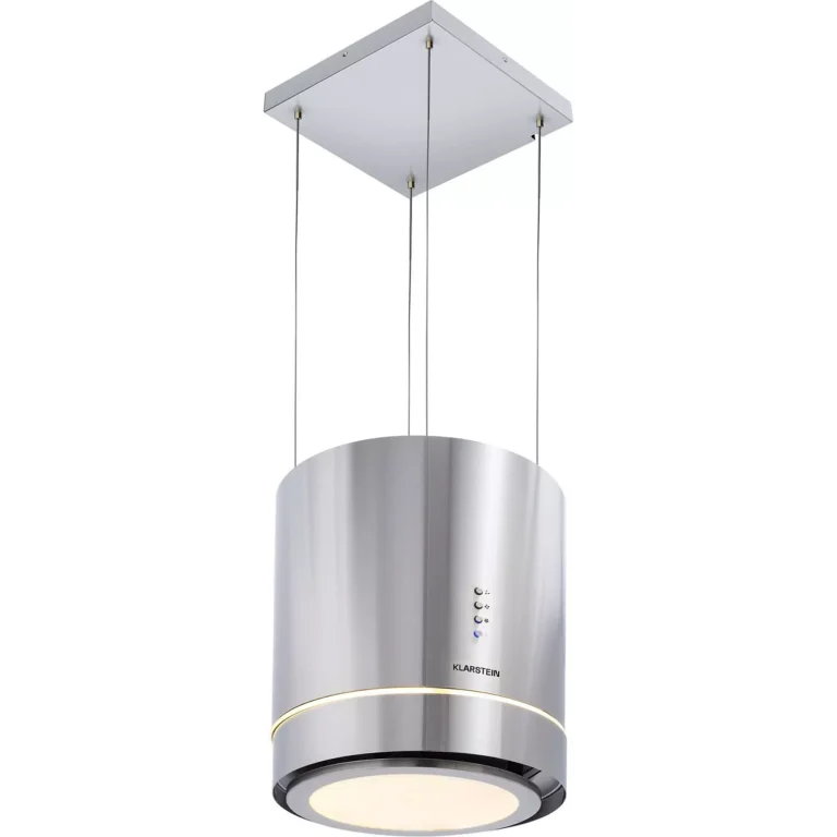Hotte décorative îlot KLARSTEIN Tron Ambience îlot Ø38cm 540m³/h inox