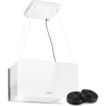 Hotte décorative îlot KLARSTEIN Kronleuchter îlot 60cm 590m³/h LED blanc