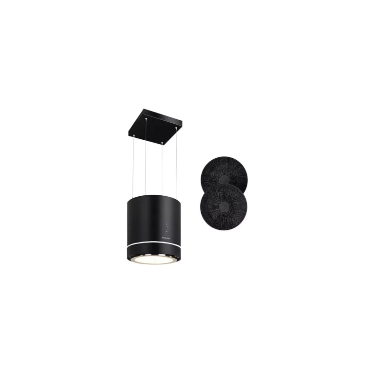 Hotte décorative îlot KLARSTEIN Tron Ambience Ø 38 cm 540 m³/h noir