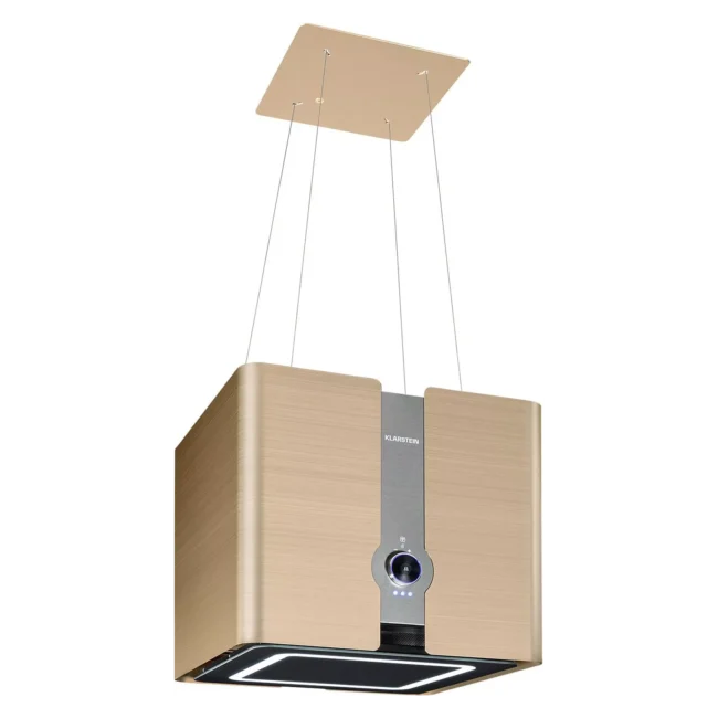 Hotte décorative îlot KLARSTEIN Futurelight îlot 420m³/h Wifi LED inox