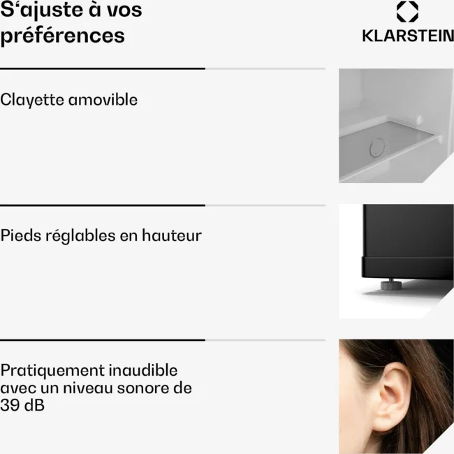 Mini congélateur KLARSTEIN Irene 2en1 31L Compact