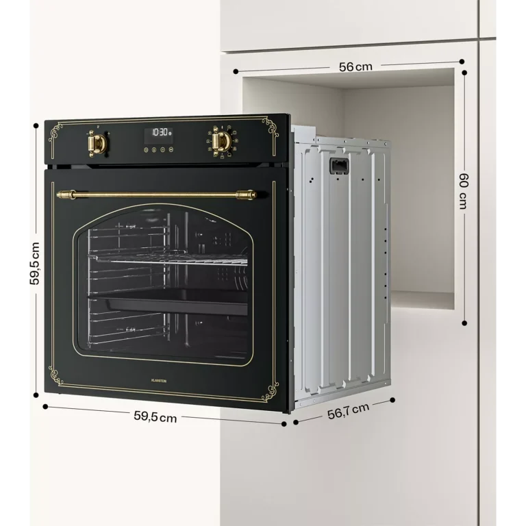 Four encastrable KLARSTEIN 60 cm pyrolyse 3150W 76L Noir Victoria