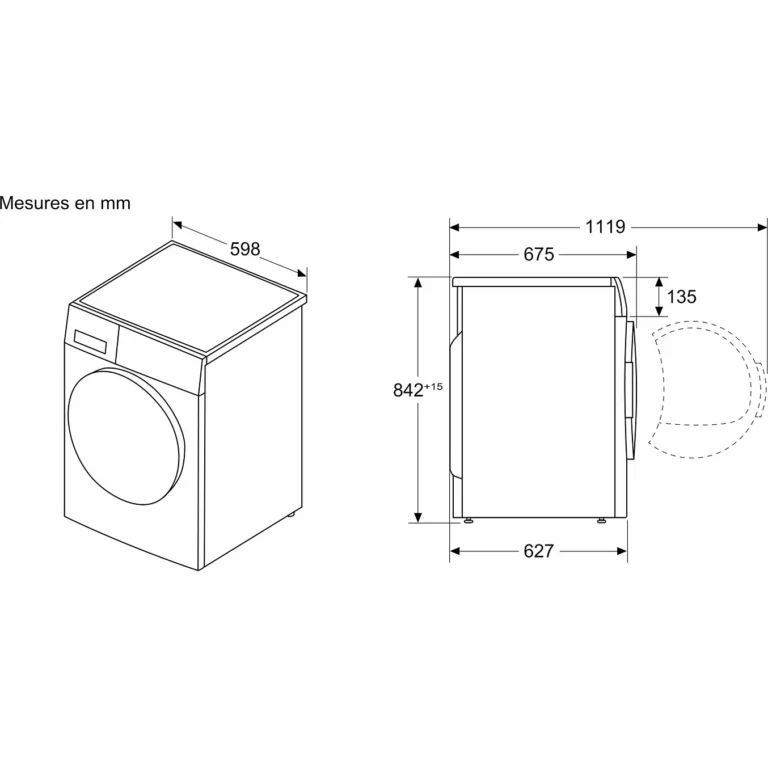 Sèche linge pompe à chaleur BOSCH WRB247C0FR