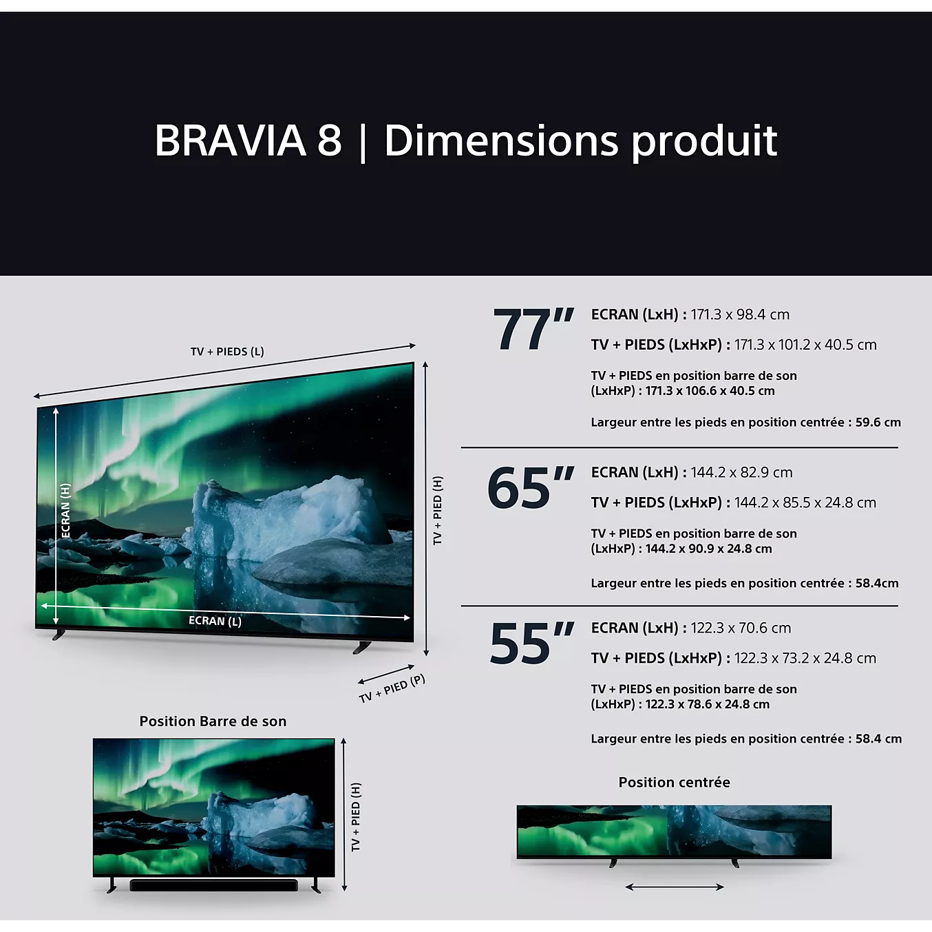 TV OLED SONY 65BRAVIA8 Acoustic Surface (164cm) – Image 3