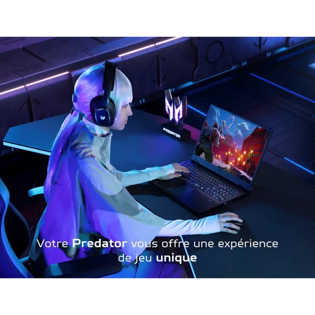 Les points forts du produit On adore Grand écran 18 pouces avec une carte graphique RTX série 5000 Ecran : 18" - Dalle : IPS - 240 Hz Processeur : Intel Core Ultra 9 275HX - 24 coeurs Stockage : SSD 1 To - Mémoire vive : 32 Go Carte graphique : NVIDIA GeForce RTX 5070