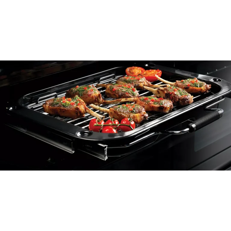  Piano de cuisson gaz FALCON DELUX90 MIXT NOIR/LAITON