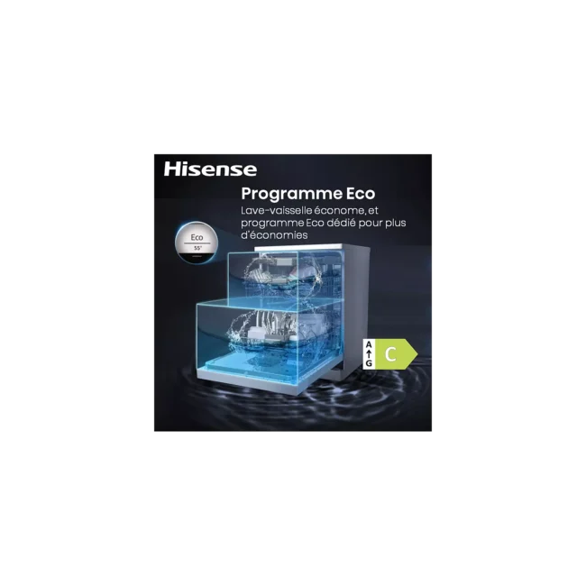 Lave vaisselle 60 cm HISENSE HS642C90X