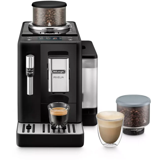 Les points forts du produit On adore Son bac à grains interchangeable qui vous permet de changer de café en grains selon vos envies ! Nombre de recettes : 9 Système de boissons lactées : Buse vapeur intégrée pour des préparations lactées manuelles Capacité du bac à grains : 250 g Capacité du réservoir d'eau : 1,4 L