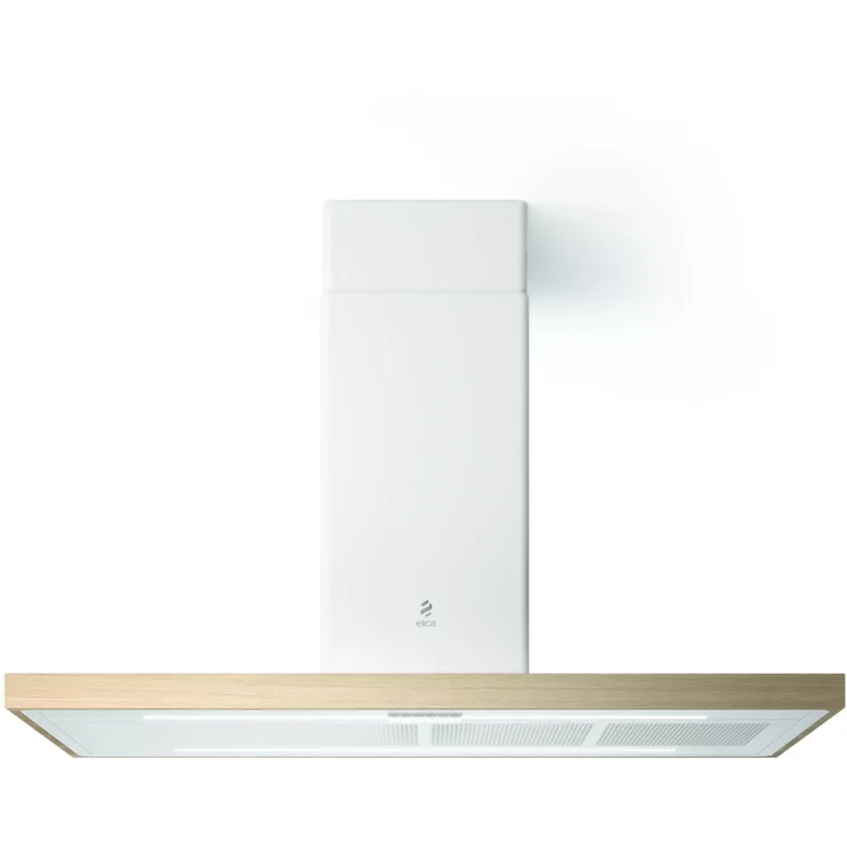 Hotte décorative îlot ELICA BIO ISLAND WH/A/120*58 ROVERE