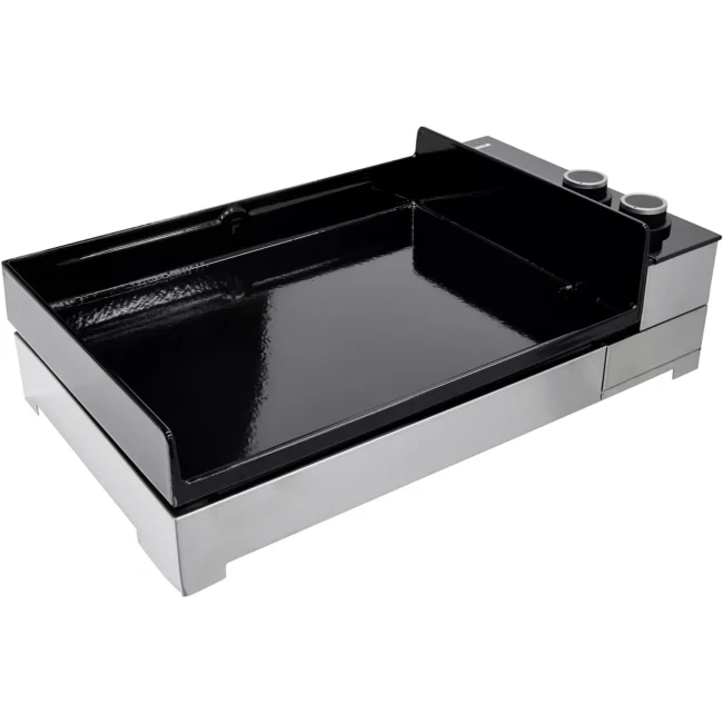 Plancha gaz FORGE ADOUR Premium 60 Inox 2brûleurs à poser, 58.5x40.5 cm