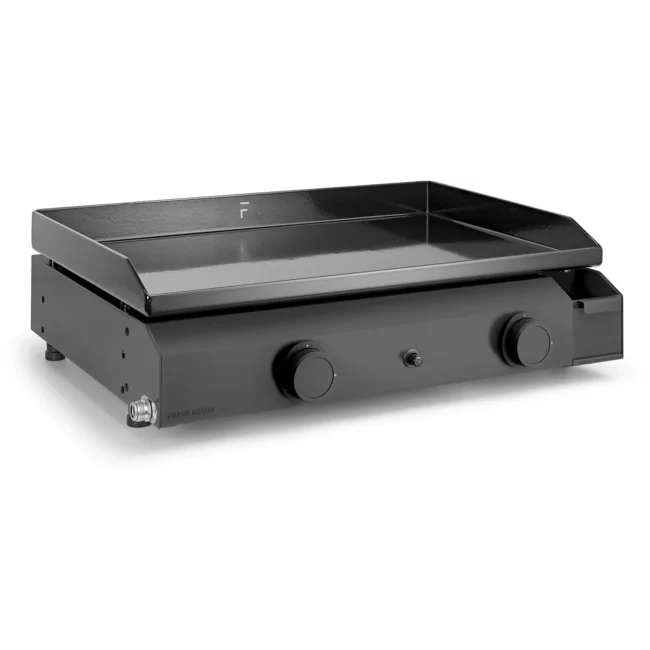 Plancha gaz FORGE ADOUR Base 60 Acier 2 brûleurs à poser, 57.5x37.9 cm