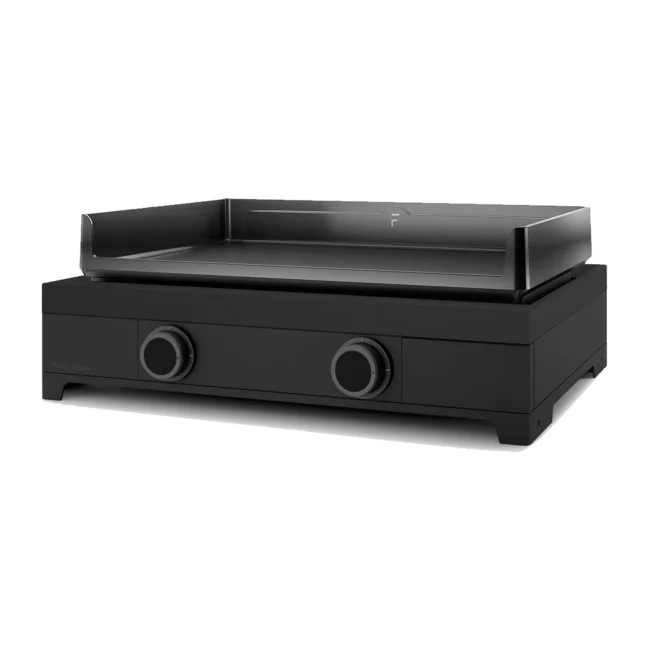 Plancha gaz FORGE ADOUR modern G 60 A N noir 2 brûleurs à poser, 60.5x42 cm