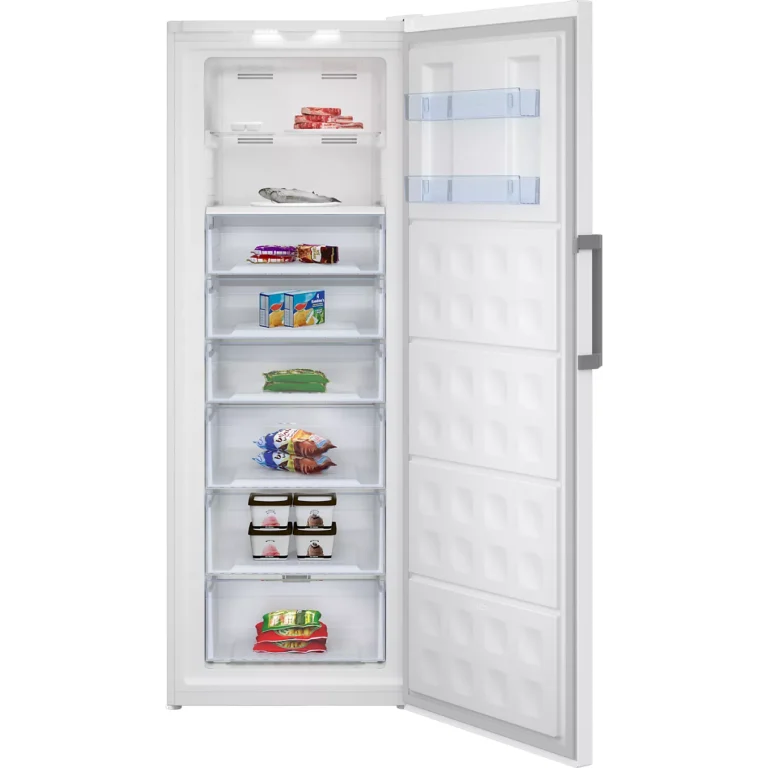 Congélateur armoire BEKO RFNE448E55W