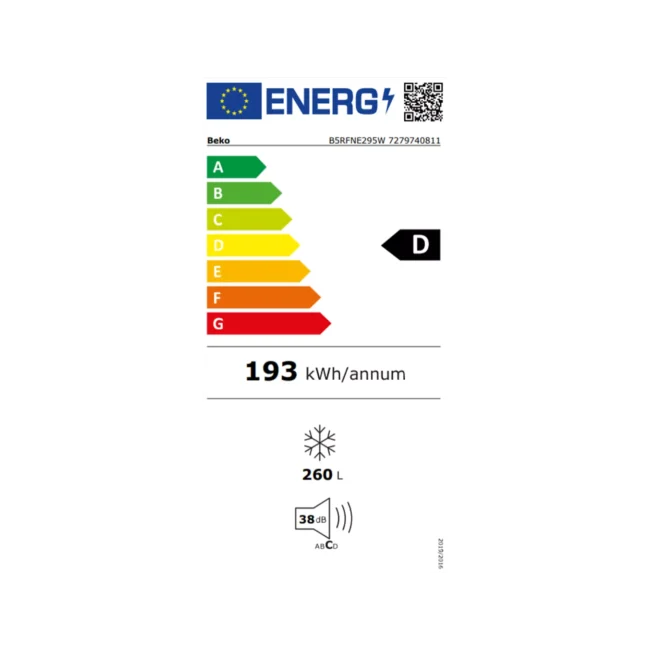 Congélateur armoire BEKO B5RFNE295W