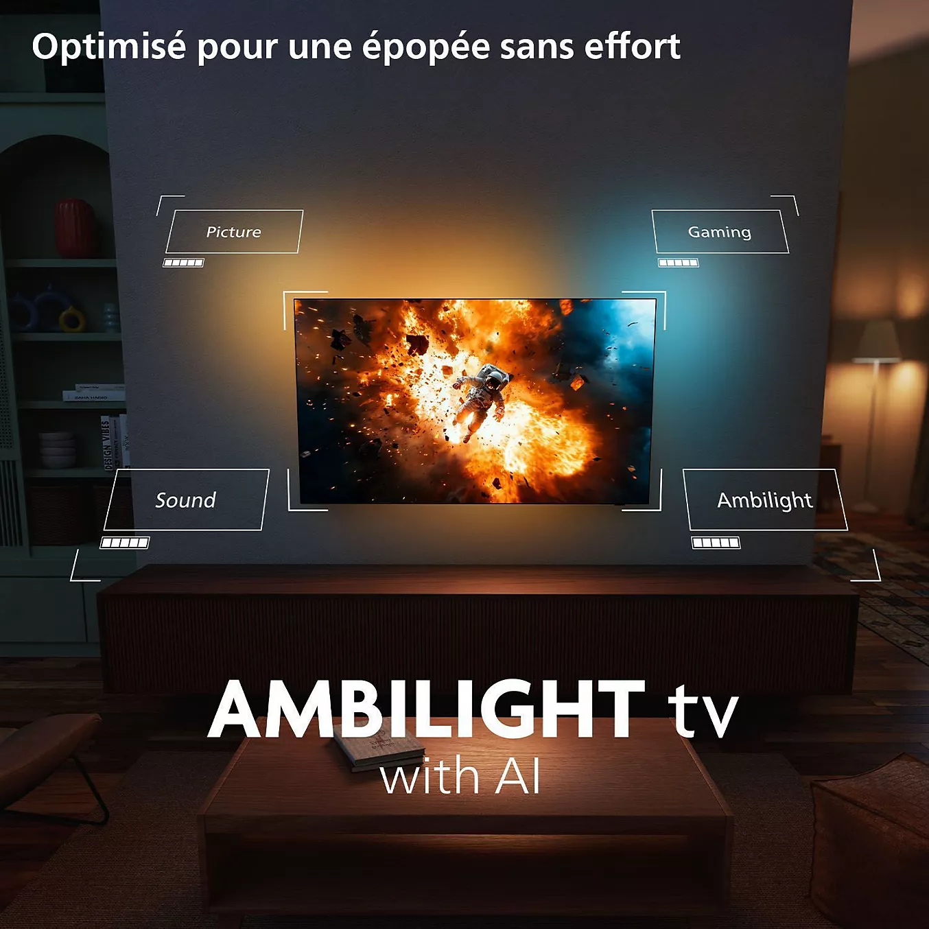 TV OLED PHILIPS 77OLED910 Ambilight 2025 – Image 4