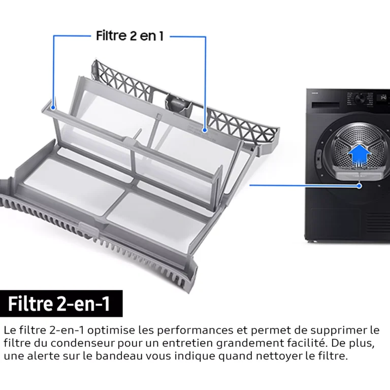Sèche linge pompe à chaleur SAMSUNG DV90DG6845LK