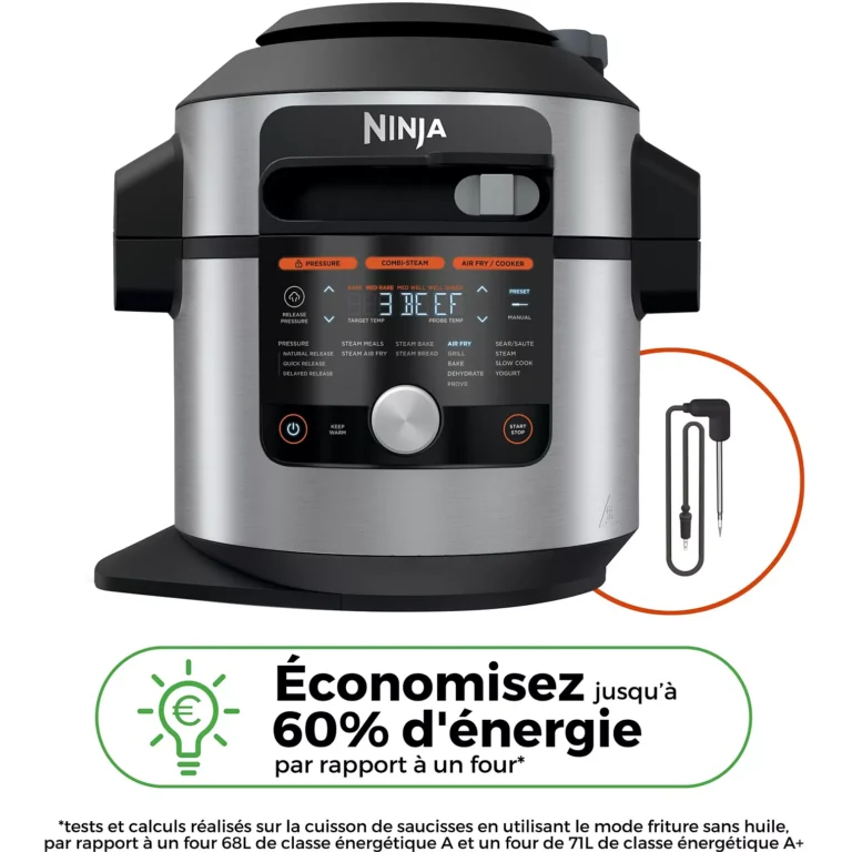 Multicuiseur NINJA Foodi Max OL750EU gris/noir 7,5 L, 14 modes de cuisson dont air fryer