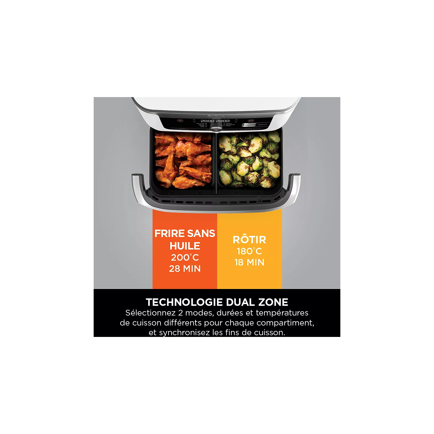 Friteuse sans huile NINJA Foodi flex 10.4L AF500EUWH – Image 5