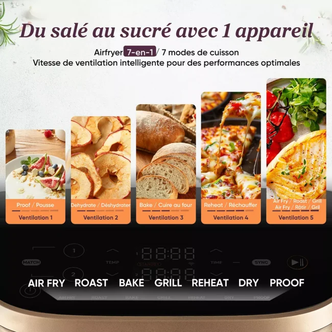 Friteuse sans huile COSORI KOSP0040EUN Turbo Tower Pro 10,8 L