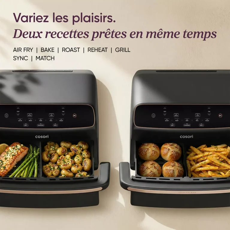 Friteuse sans huile COSORI Dual Blaze Twinfry Compact 8.6-L KAAPAFC