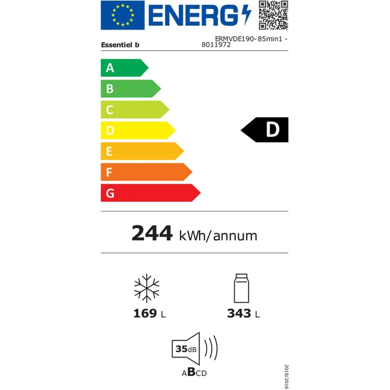 Réfrigérateur multi portes ESSENTIELB ERMVDE190-85min1