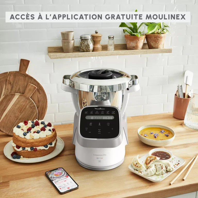 Robot cuiseur MOULINEX companion pro + cuiseur vapeur YY5286FG