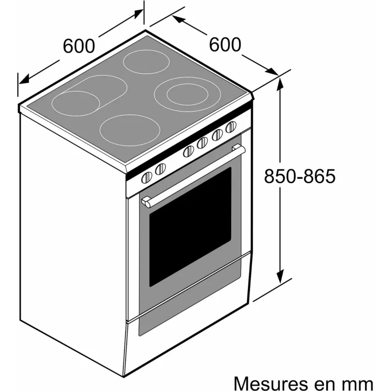 Cuisinière vitrocéramique BOSCH HKS79R220