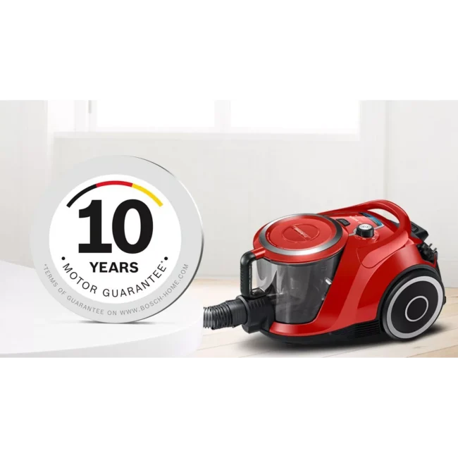 Aspirateur sans sac BOSCH Pro animal rouge BGS41PET1