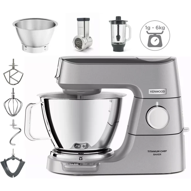 Robot pâtissier KENWOOD KVC85.314SI Titanium Chef Baker