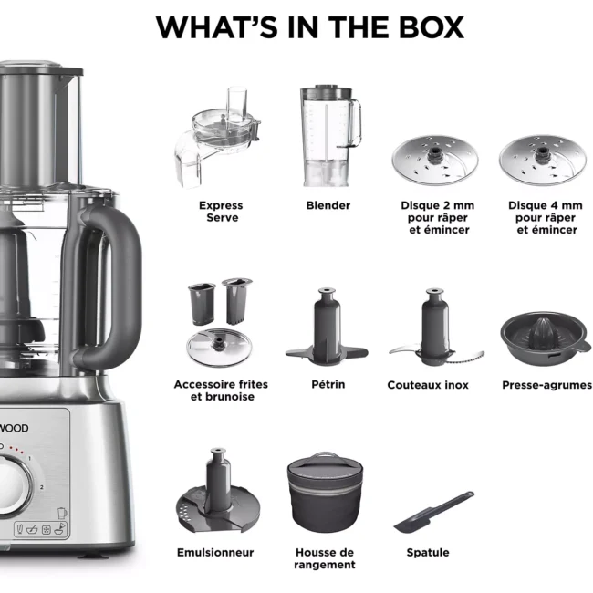 Robot multifonction KENWOOD FDP65.820SI Multipro Express