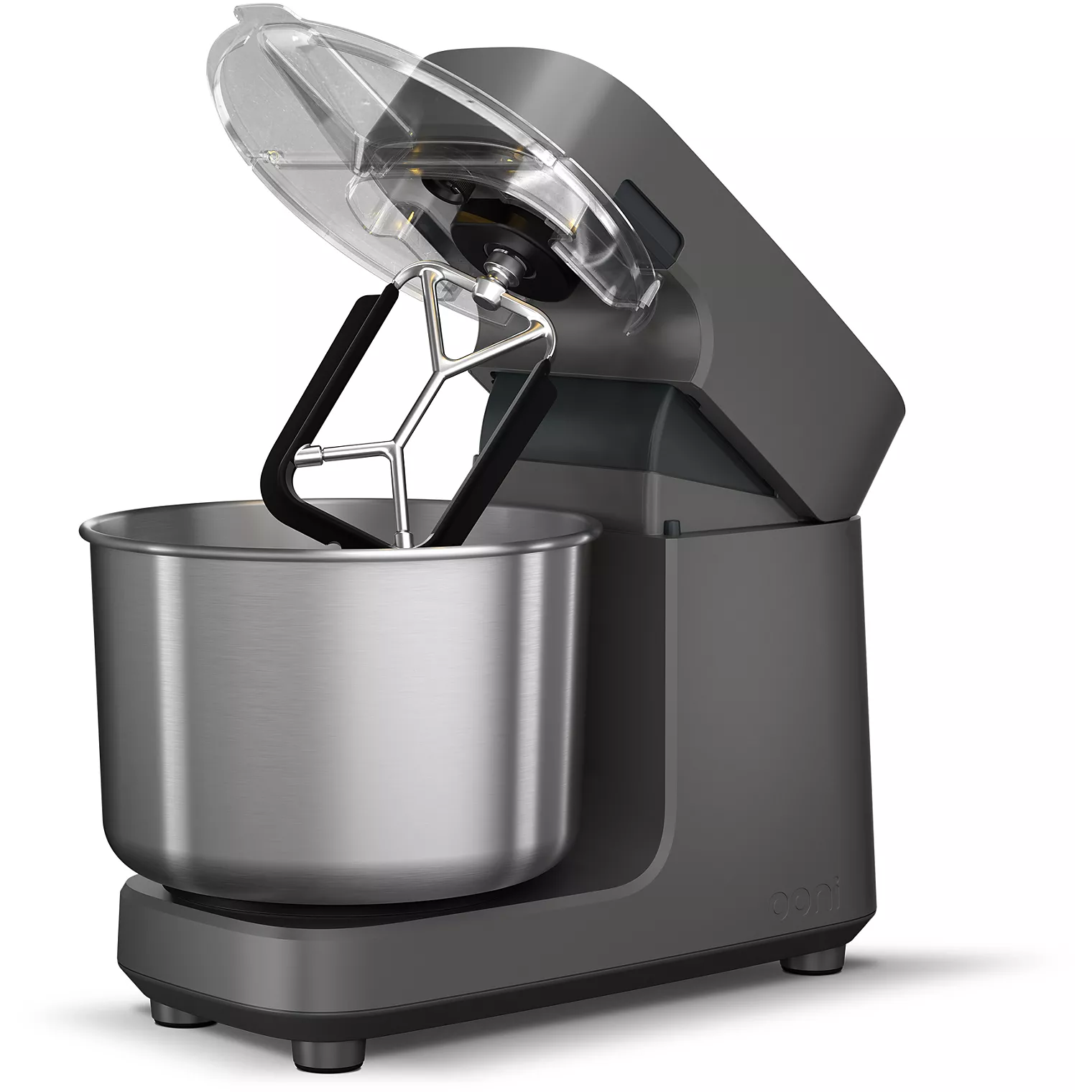 Robot pâtissier OONI Halo Pro gris, 7 L, 58 vitesses, transmission directe