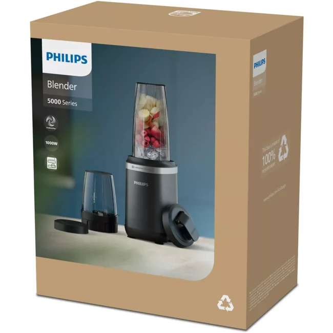 Blender PHILIPS HR2766/00 Blender mixeur noir 0.7L+0.3L, 1000W