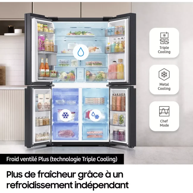 Réfrigérateur multi portes SAMSUNG RF65DG960ESR