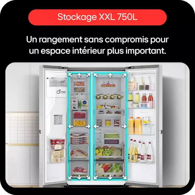 Réfrigérateur Américain LG GSLC40PYFE